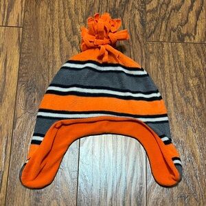 Cincinnati Bengals and Baltimore Orioles Orange Gray White Kids Winter Hat